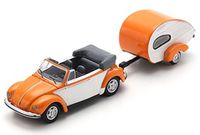 Schuco VW Kever cabrio + caravan