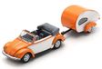 Schuco VW Kever cabrio + caravan