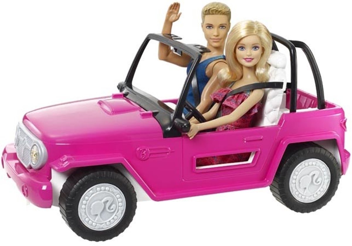 Barbie Beach Cruiser Auto met Ken
