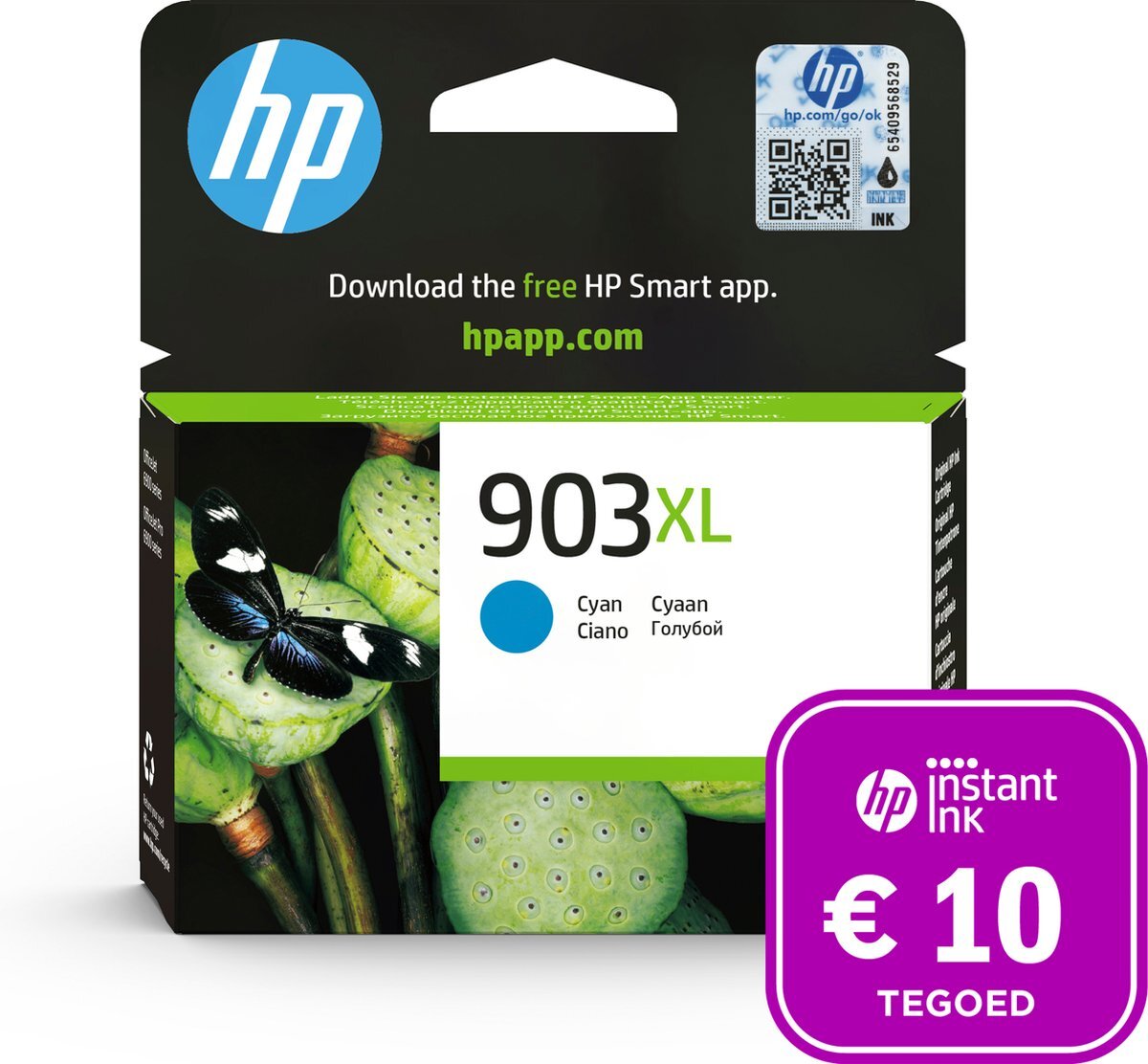 HP 903XL - Inktcartridge Cyan + Instant Ink tegoed