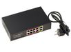 KALEA-INFORMATIQUE Gigabit Ethernet-switch voor PoE PoE+ 30W externe voeding met 8 downstream RJ45-poorten en 2 upstream poorten