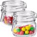 Bormioli Rocco 2x Pot de conserve avec couvercle à rabat et fermeture à levier 500 ml - Verre transparent