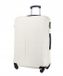 Puccini Grote PUCCINI rijstkoffer Wit ABS 77cm 94L 4 Zwenkwielen