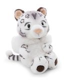NICI 62411 Knuffeldier sneeuwluipaard Eleni Snowbell, 20 cm, wit