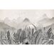 Papier peint panoramique feuilles tropicales