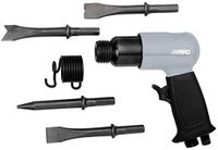 ABAC Pneumatische pneumatische hamer G-425, koffer van kunststof met accessoires (4 beitels 125 mm + veerveer, mini-olie, lege oliefles) - 4500 slagen/min