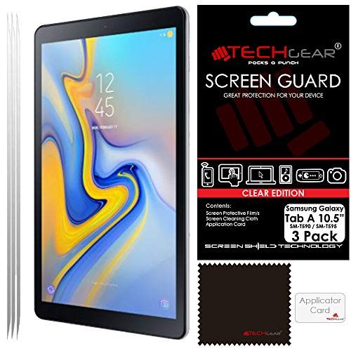 TECHGEAR Screenprotectors voor Samsung Galaxy Tab A 10.5 2018 (SM-T590/SM-T595) - 3 stuks