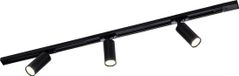 LEDVION Smart LED Railverlichting 1M + 4 Railspots (4.9W - RGB - Zwart - Dimbaar) - 1-Fase