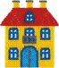 Hama Strijkkralen Grondplaat - Huis - Multi colour