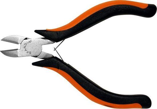 Skandia Zijsnijtang Mini 115mm Chroom-vanadiumstaal Oranje/Zwart