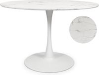Milton & Oldbrook Eettafel Prague - Ø 120 cm - Wit - Design