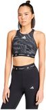 Adidas Techfit High Neck Print Sportbeha Medium Impact Zwart S Vrouwen