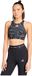 Adidas Techfit High Neck Print Sportbeha Medium Impact Zwart S Vrouwen