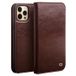 Qialino Étui Portefeuille iPhone 13 Pro en Cuir Classic - Marron