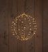 Anna's Collection Metal 40 cm 3D Ball Black With 192Led Flash Classic Warm kerstverlichting