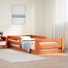 Maison Exclusive - Lit en bois massif sans matelas, brun foncé, 75x190 cm