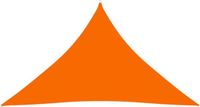 vidaXL Zonnescherm Driehoekig 3,5x3,5x4,9m Oxford Stof Oranje