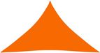 vidaXL Zonnescherm Driehoekig 3,5x3,5x4,9m Oxford Stof Oranje