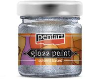 Pentart Glasverf Solvent Basis 30 ml Sparkling Zilver