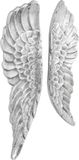 vidaXL - Vleugelen - beeld - 2 st - zilver - 31 x 5 x 91 cm - Aluminium