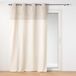 Douceur d'Intérieur Linechic gordijn met ogen, 140 x 240 cm, naturel, gerecycled katoen en topgaren