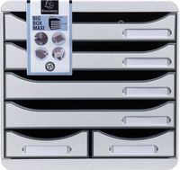 Exacompta Ladenblok Big Box Maxi 6 laden Office - Lichtgrijs