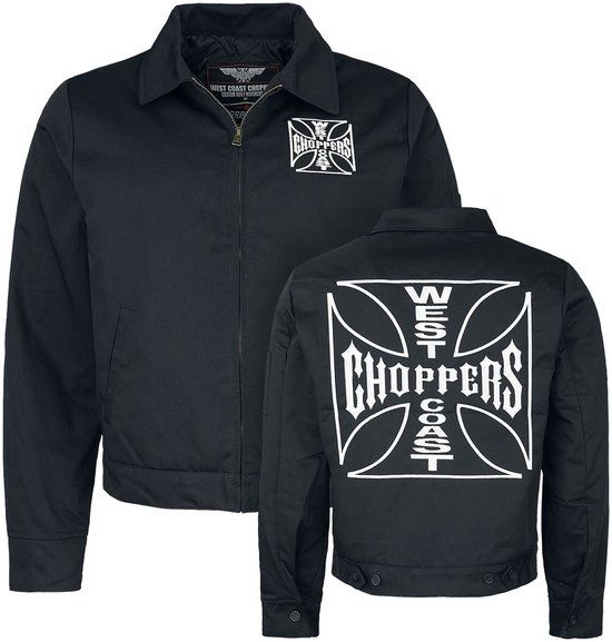 West Coast Choppers OG Lined Work Jacket Tussenseizoensjas Zwart Polyester