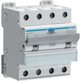 Aardlekschakelaar Hager Polo RCBO 4P C 40A 0.03A Type A 6kA (ADM490C)