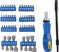 Kinzo Gereedschapset: Bitset/ Doppenset met Ratel - 58 Stuks