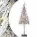 vidaXL Kerstboom met 300 LED, Standaard, Wit, 210 cm, PE en Staal