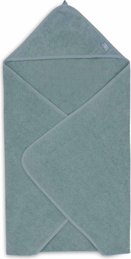 Jollein Badcape Badstof 75x75cm - Sea Green - Baby Handdoek met Capuchon