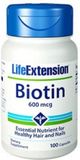 Life Extension Biotine 600 mcg - 100 Capsules