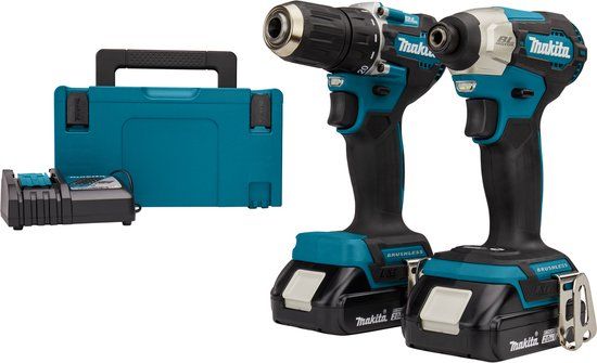 Makita DLX2423AJ Accu Combiset - 18V - 2.0 Ah - Incl. 2 Accu's & Lader - In Mbox