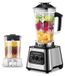 StarTech Krachtige staande blender - 700W keukenapparaat - 2,5 liter kan - Smoothie maker voor ijs, noten en fruit - Automatische pulpafvoer - EU-stekker