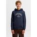 JACK & JONES JUNIOR hoodie met logo - donkerblauw