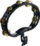 Meinl TMT2B-BK - Mountable Tambourine, ABS, Brass Jingles, Black