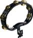 Meinl TMT2B-BK - Mountable Tambourine, ABS, Brass Jingles, Black
