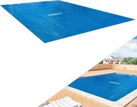 AREBOS Afdekzeil Zwembad - Rechthoek - 2,6 x 1,6 m - Blauw