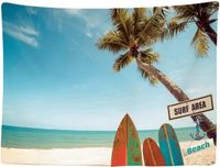 Ulticool - Surf Beach Surfboard Strand Zee - Wandkleed - 200x150 cm
