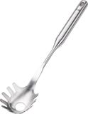 Fissler Essential Spaghettilepel van roestvrij staal (34 cm), grote pastalepel met ophangoog, vaatwasmachinebestendig