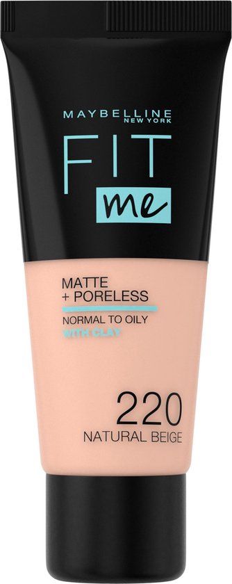 Maybelline Fit Me Matte + Poreless Foundation - 220 Natural Beige - 30ml