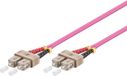 Patchkabel Good Connections 0.5m SC/SC Glasvezel kabel OM4 Violet