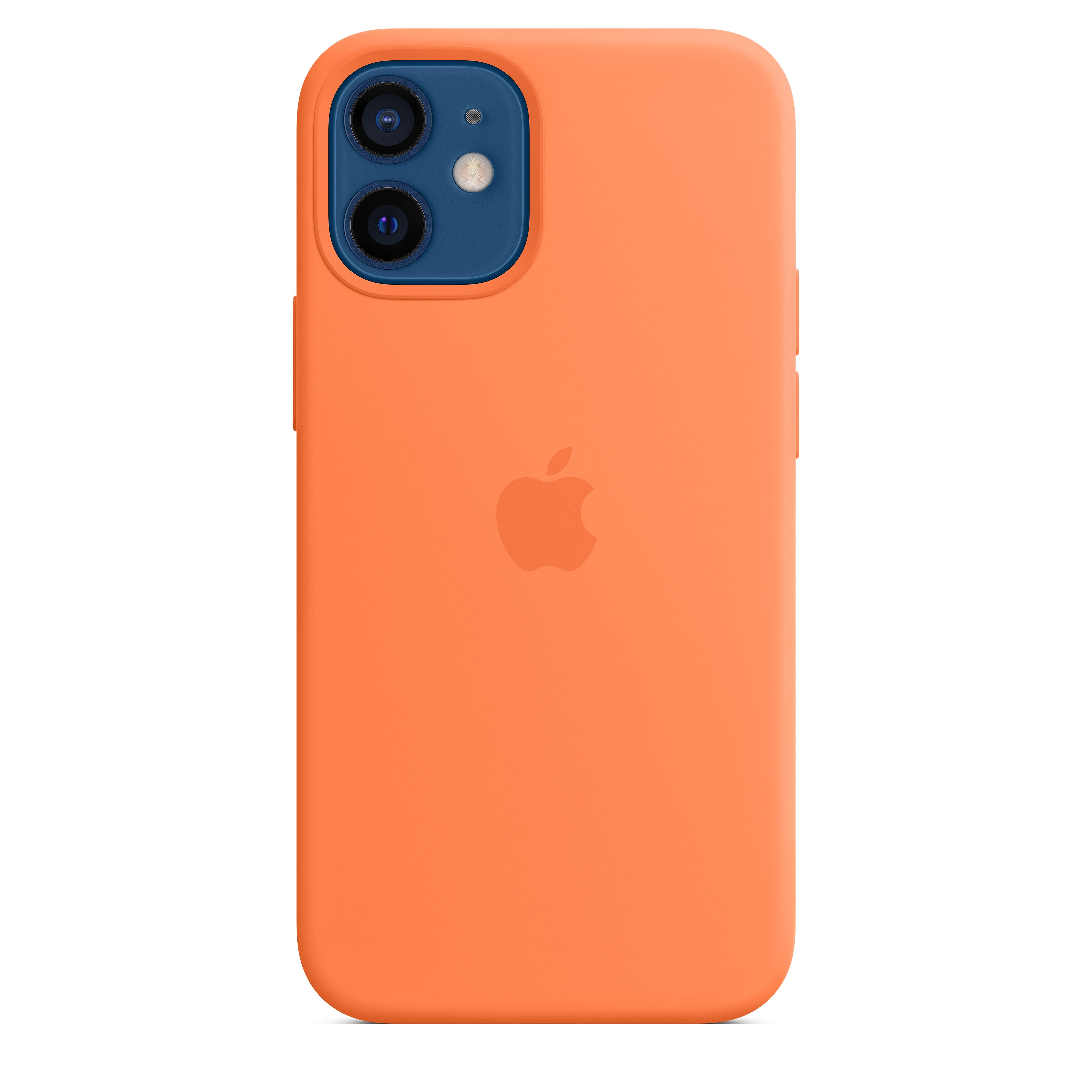 Apple iPhone 12 Mini Silicone Case with MagSafe - Kumquat Orange