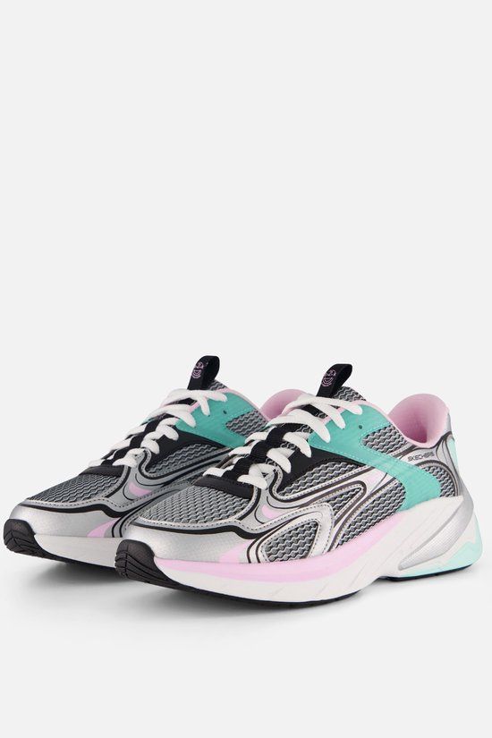 Skechers S2K Sneakers zilver Synthetisch - Dames