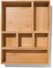 HEMA Drawer Organizer 32.5x25x5.5 6-piece Bamboo (brown)