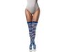Partychimp Kousen Dames Blauw/Wit One-size