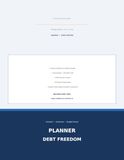 Debt Freedom Planner: Snowball & Avalanche Debt Payoff + Budget Tracker | Undated 8.5x11 Workbook