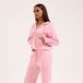 Juicy Couture Iccle Diamante Oversized Cropped Hoodie ROZE - Maat M