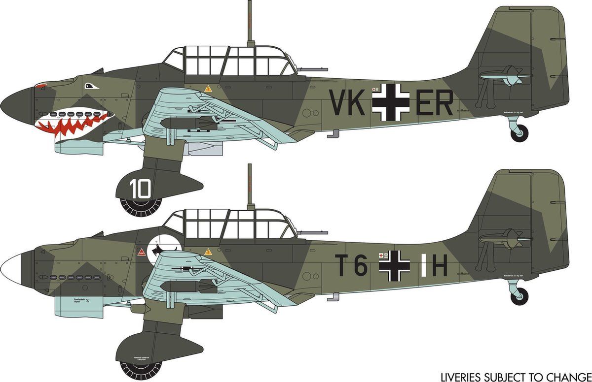Airfix 1:72 Junkers JU87B-1 Stuka Plastic kit - 03087A - 5055286686269