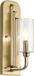 Kichler LED Wandlamp Kimrose | 1X E14 Max 40W | Brushed Natural Brass
